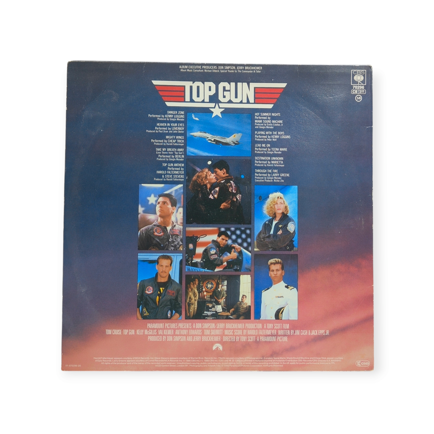 Top Gun Soundtrack LP